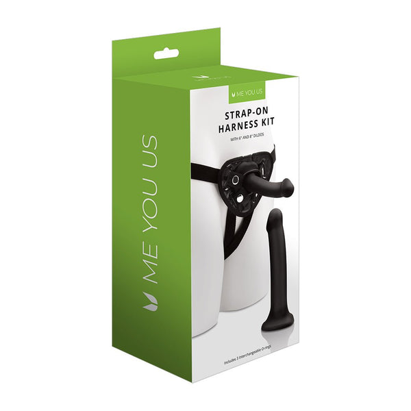Me You Us Strap - On Harness Kit with 6 in. and 8 in. Dildos - TruLuv Novelties