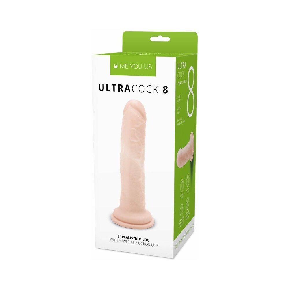 Me You Us Ultra Cock 8 in. Realistic Dildo Vanilla - TruLuv Novelties