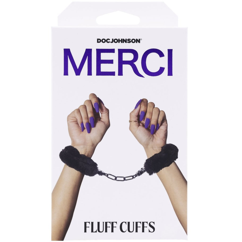 Merci - Fluff Cuffs - Black - TruLuv Novelties