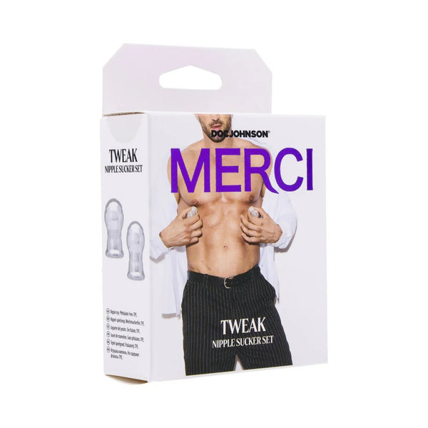 Merci Tweak Nipple Sucker Set Clear - TruLuv Novelties