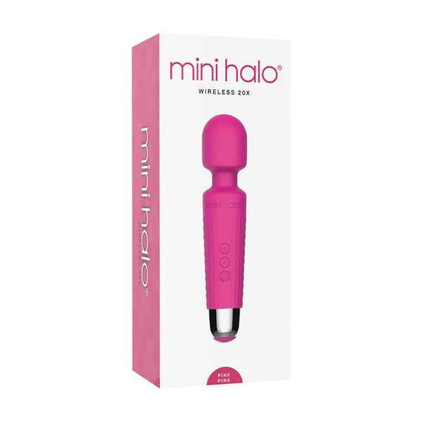 Mini Halo Wireless Wand 20X Silicone Pink Pink - TruLuv Novelties