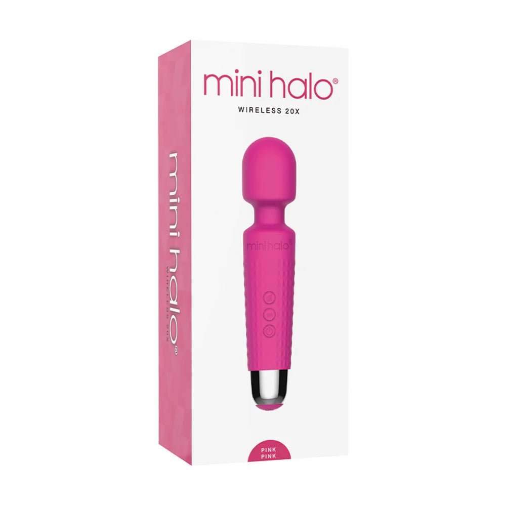 Mini Halo Wireless Wand 20X Silicone Pink Pink - TruLuv Novelties