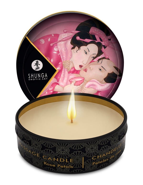 Mini Massage Candle - Aphrodisia - Roses Petals - 1 Fl. Oz. - TruLuv Novelties