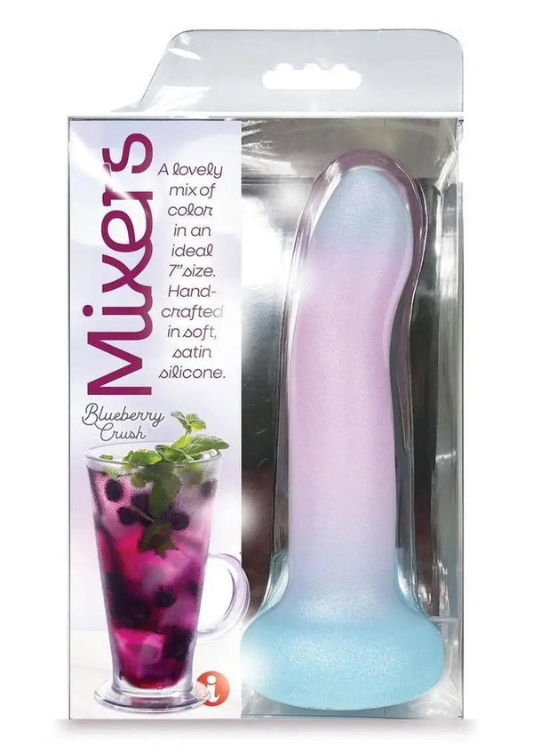 Mixers Blueberry Crush 8" Dildo - Pink Lavender Blue - TruLuv Novelties