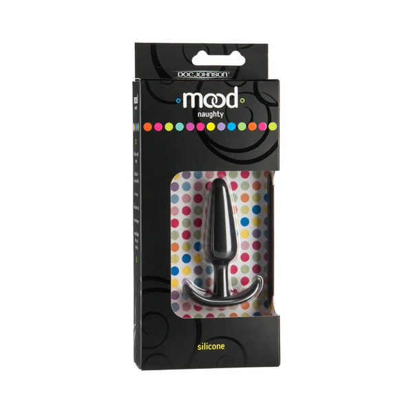 Mood - Naughty - Small Black Silicone Butt Plug - TruLuv Novelties