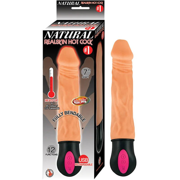 Natural Realskin Hot Cock 1 Light - TruLuv Novelties