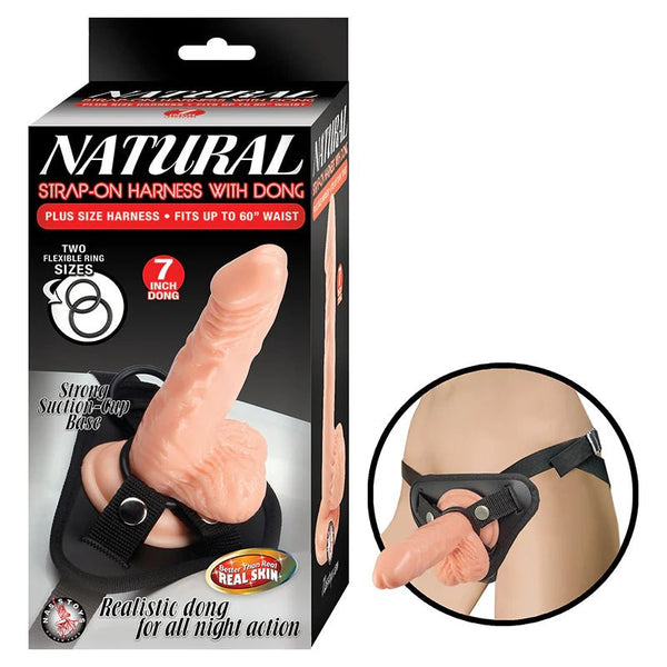 Natural Strap - On Harness With Dong - TruLuv Novelties