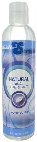 Natural Water Based Anal Lubricant 8 Oz - TruLuv Novelties