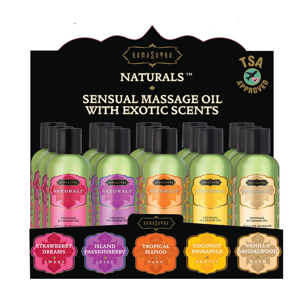 Naturals Massage Oil Pre Pack - TruLuv Novelties
