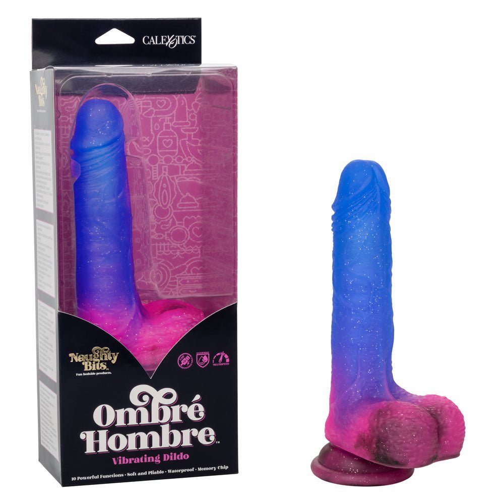 Naughty Bits Ombré Hombre Vibrating Dildo - TruLuv Novelties