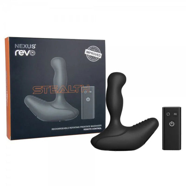 Nexus REVO STEALTH Remote Control Rotating Prostate Massager - Black - TruLuv Novelties