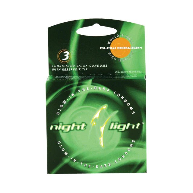 Night Light Glow - In - The - Dark Condoms (3 Pack) - TruLuv Novelties