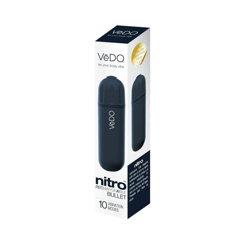 Nitro Rechargeable Bullet - Black - TruLuv Novelties