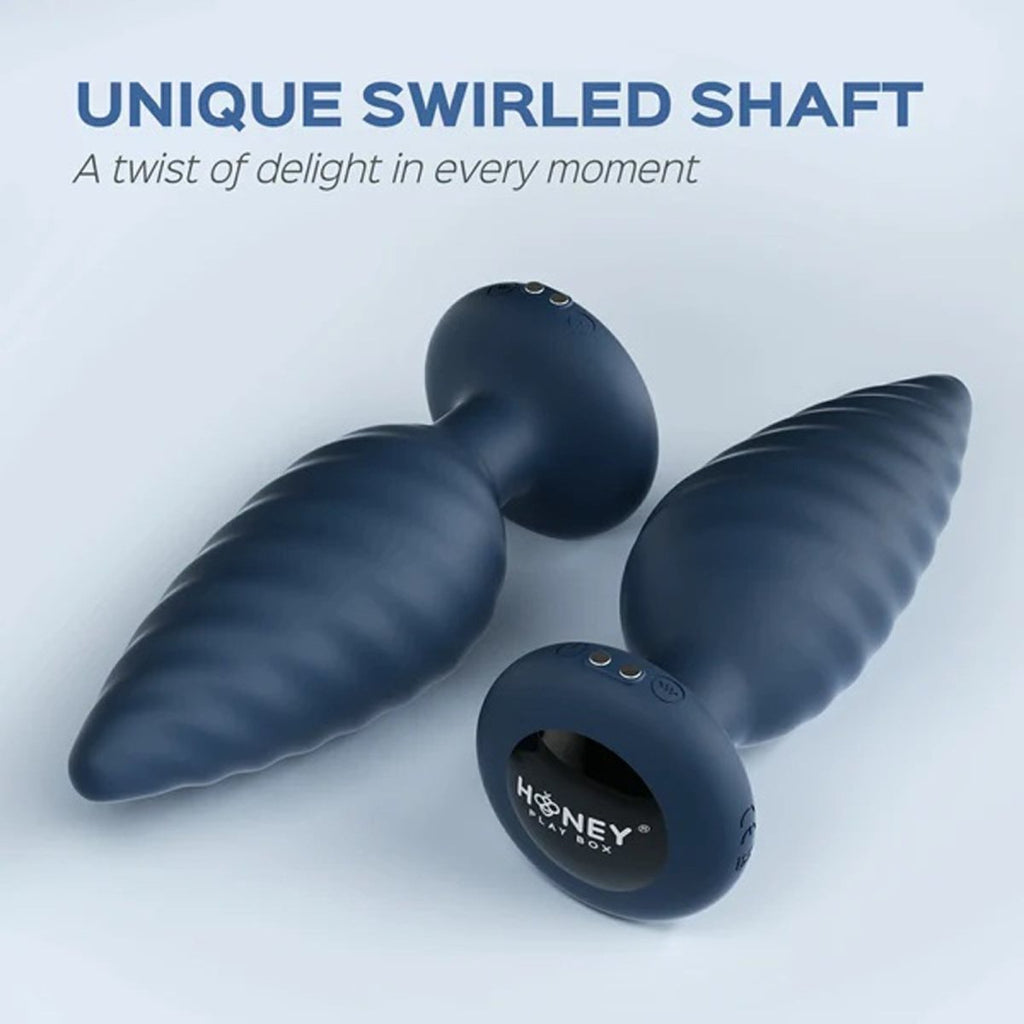 Noah - App Controlled Rotating Butt Plug - Blue - TruLuv Novelties