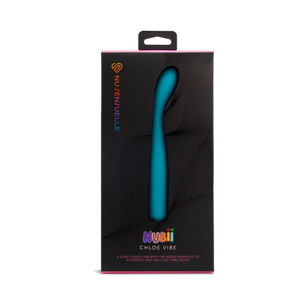 Nu Sensuelle Chloe Nubii Warming Slim G with Turbo Boost and Heat Blue - TruLuv Novelties