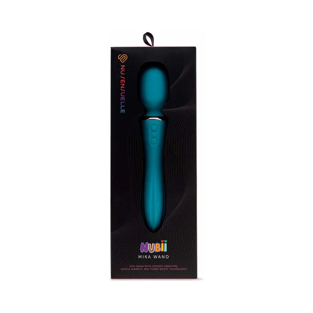 Nu Sensuelle Mika Nubii Wand with Turbo Boost and Heat Blue - TruLuv Novelties