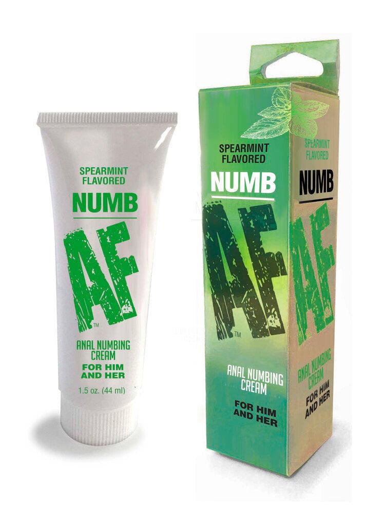 Numb Af- Spearmint Flavored Anal Numb Cream - 1.5 Oz (44 ml) - TruLuv Novelties