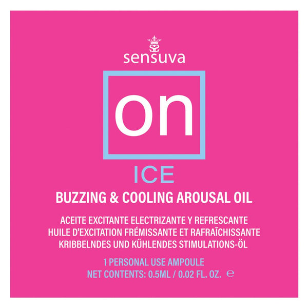 On Ice Buzzing &amp; Cooling Female Arousal Oil - 0.01 Oz. Ampoule - TruLuv Novelties
