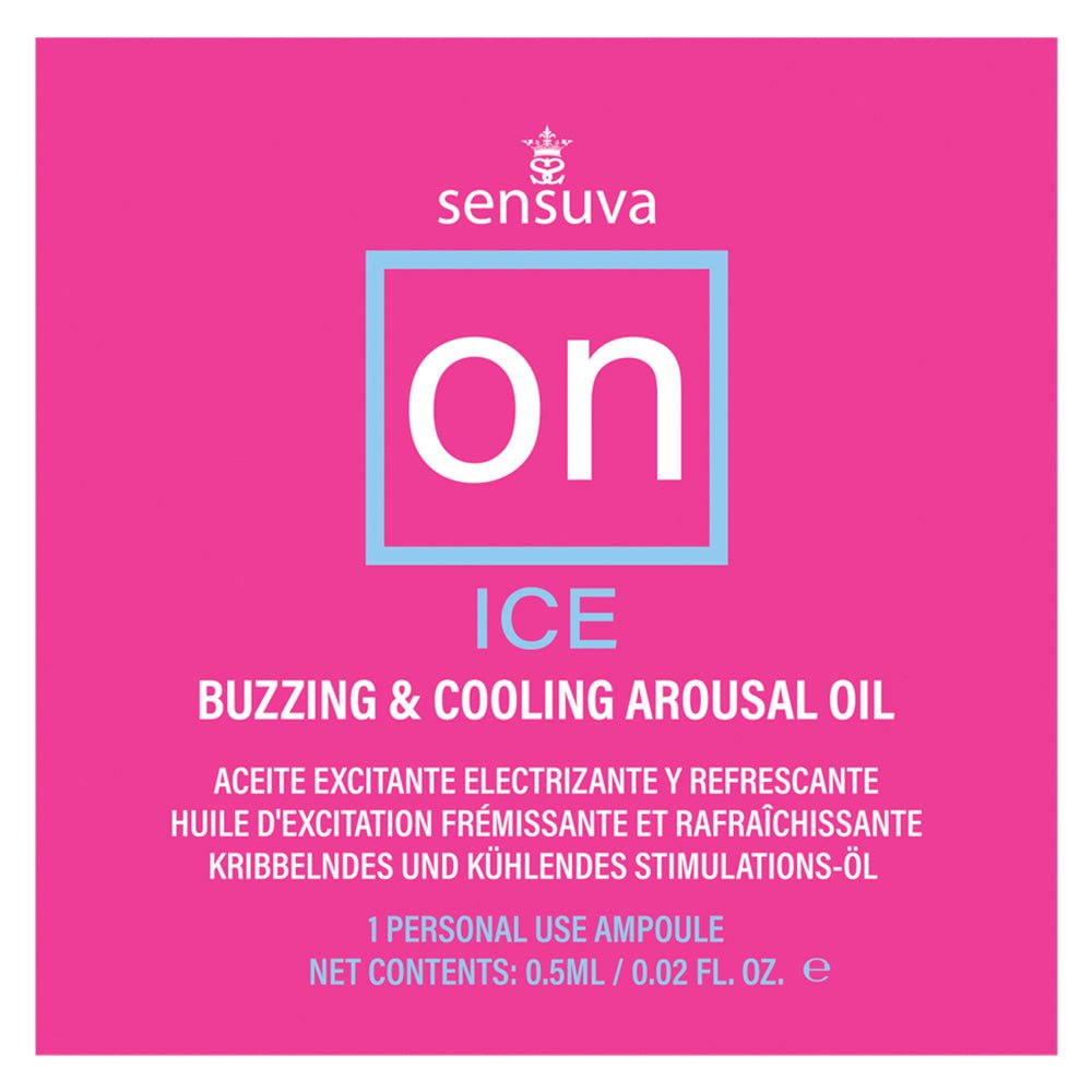 On Ice Buzzing &amp; Cooling Female Arousal Oil - 0.01 Oz. Ampoule - TruLuv Novelties