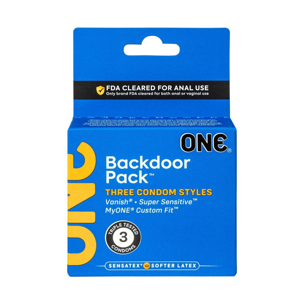 One Backdoor 3 Count Condoms - TruLuv Novelties