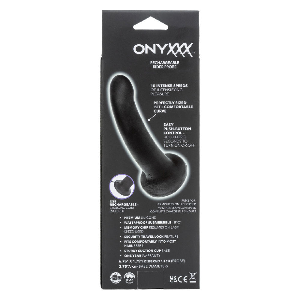 Onyxxx Rechargeable Rider Probe - Black - TruLuv Novelties