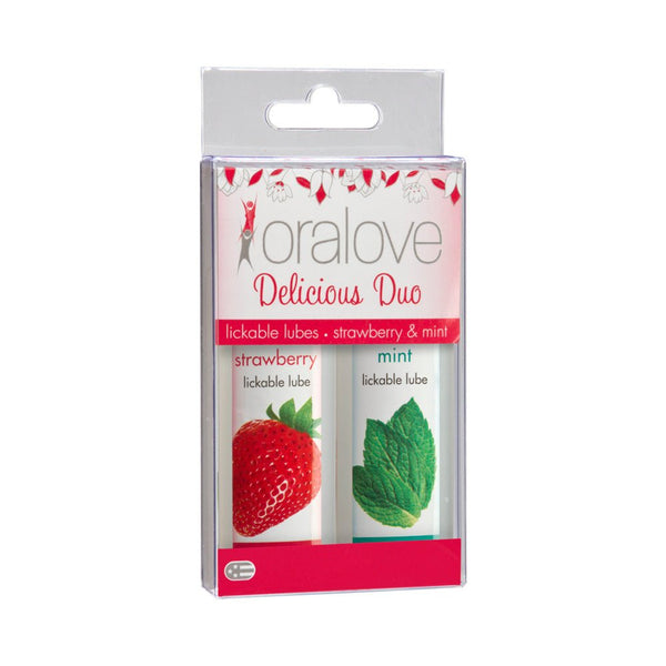 Oralove Delicious Duo Strawberry and Mint - TruLuv Novelties