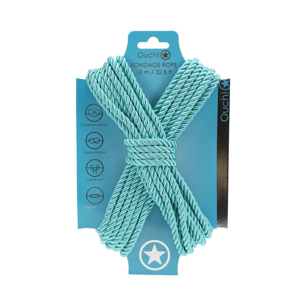 Ouch! Bondage Rope 10 m Nylon Blue - TruLuv Novelties