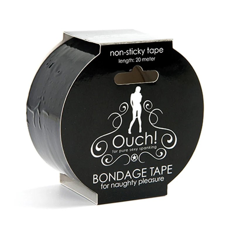Ouch! Bondage Tape 20m / 66ft Black - TruLuv Novelties