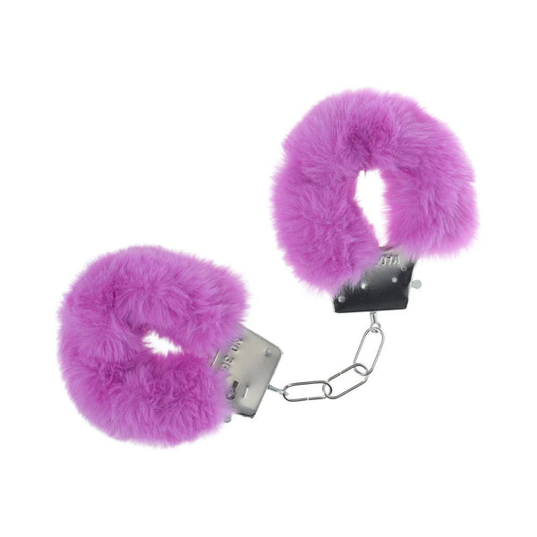 Ouch! Classic Fluffy Handcuffs Purple - TruLuv Novelties