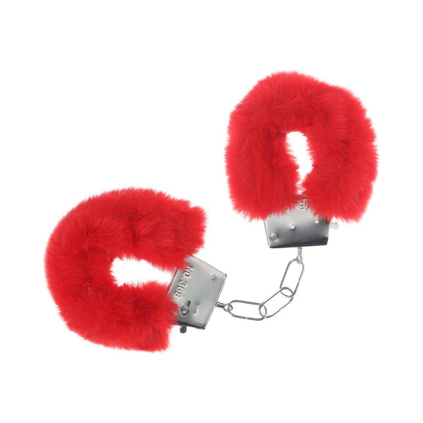 Ouch! Classic Fluffy Handcuffs Red - TruLuv Novelties
