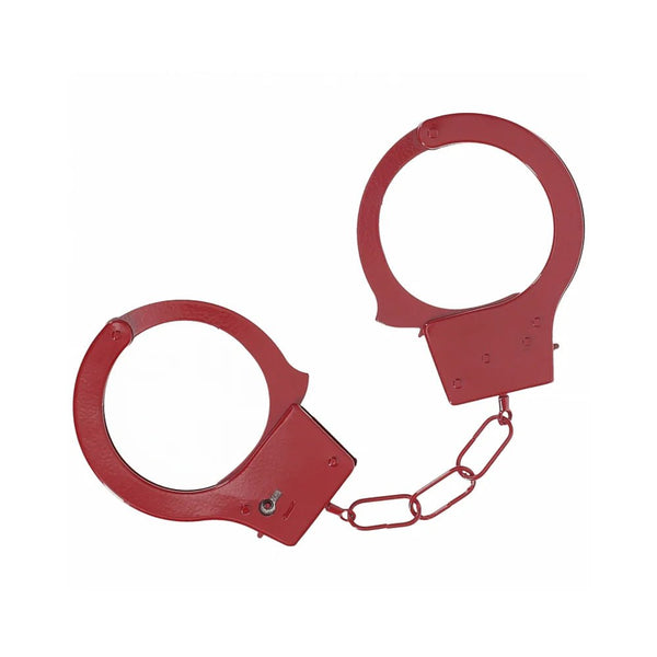Ouch! Classic Metal Handcuffs Red - TruLuv Novelties