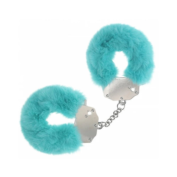 Ouch! Heavy - Duty Fluffy Handcuffs Blue - TruLuv Novelties