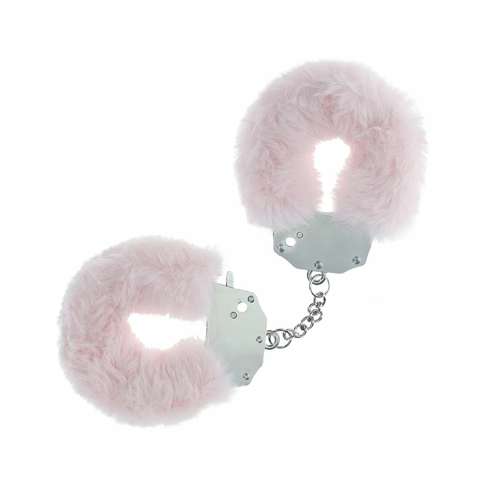 Ouch! Heavy - Duty Fluffy Handcuffs Powder Pink - TruLuv Novelties