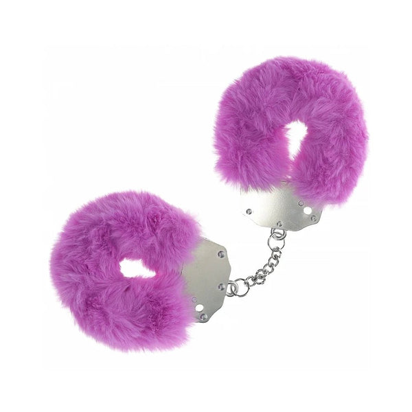 Ouch! Heavy - Duty Fluffy Handcuffs Purple - TruLuv Novelties