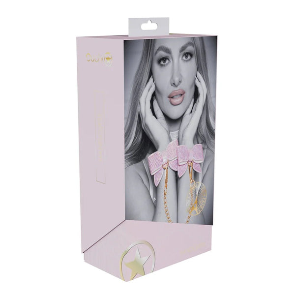 Ouch! International Paris Collection Handcuffs Pink - TruLuv Novelties
