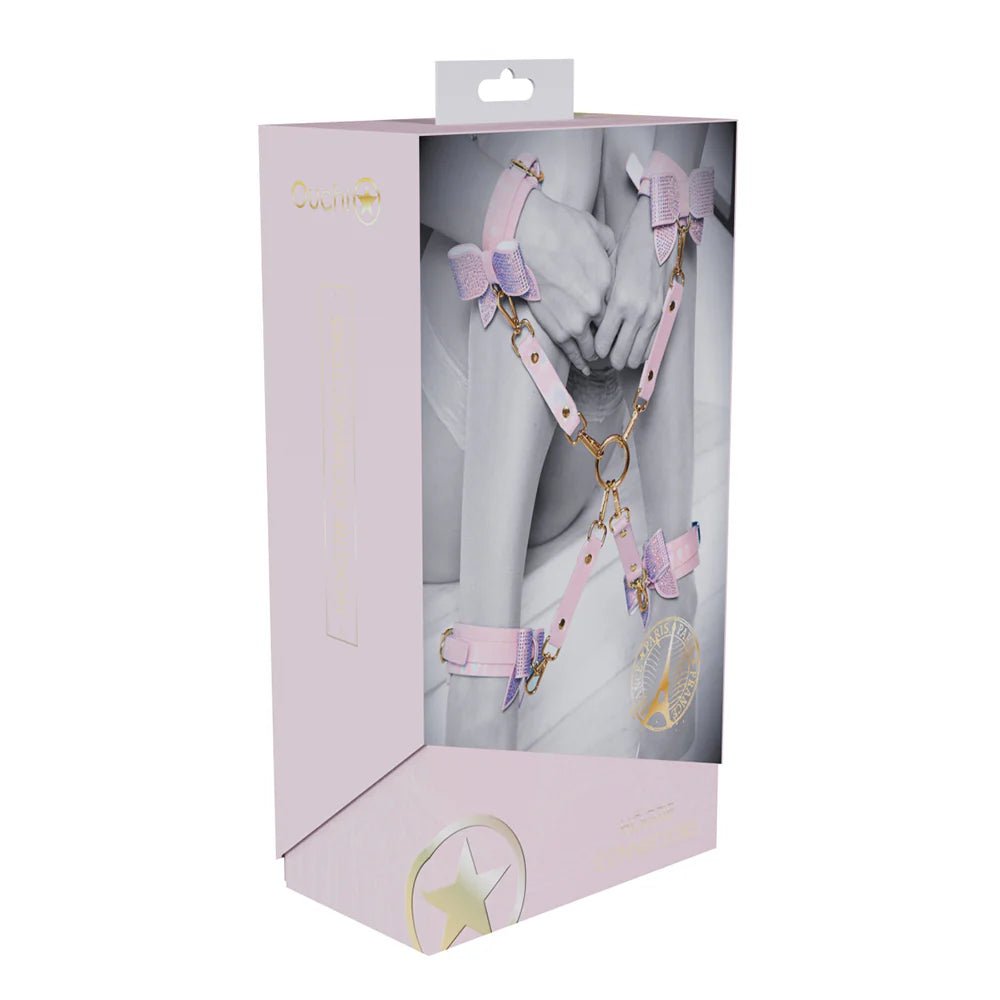 Ouch! International Paris Collection Hogtie Connectors Pink - TruLuv Novelties