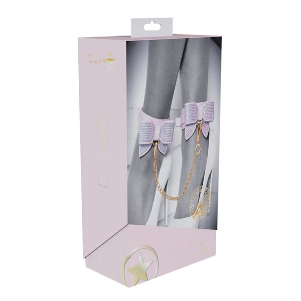 Ouch! International Paris Collection Leg Cuffs Pink - TruLuv Novelties