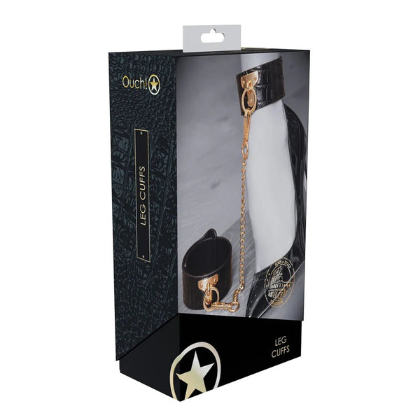 Ouch! International Rome Collection Leg Cuffs - TruLuv Novelties
