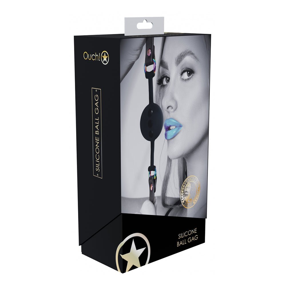 Ouch! International Venice Collection Silicone Ball Gag - TruLuv Novelties