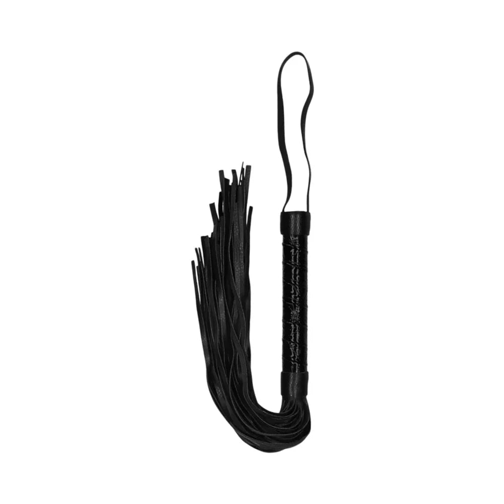 Ouch! Luxury Diamond - Patterned Whip Flogger Black - TruLuv Novelties