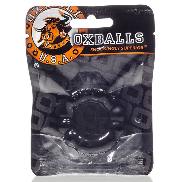 OxBalls 6-Pack, Cockring, Black - TruLuv Novelties