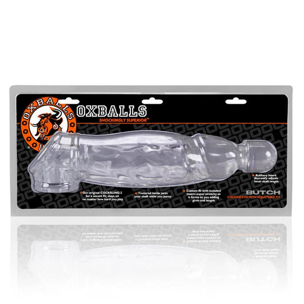 OxBalls Butch Cocksheath Clear - TruLuv Novelties