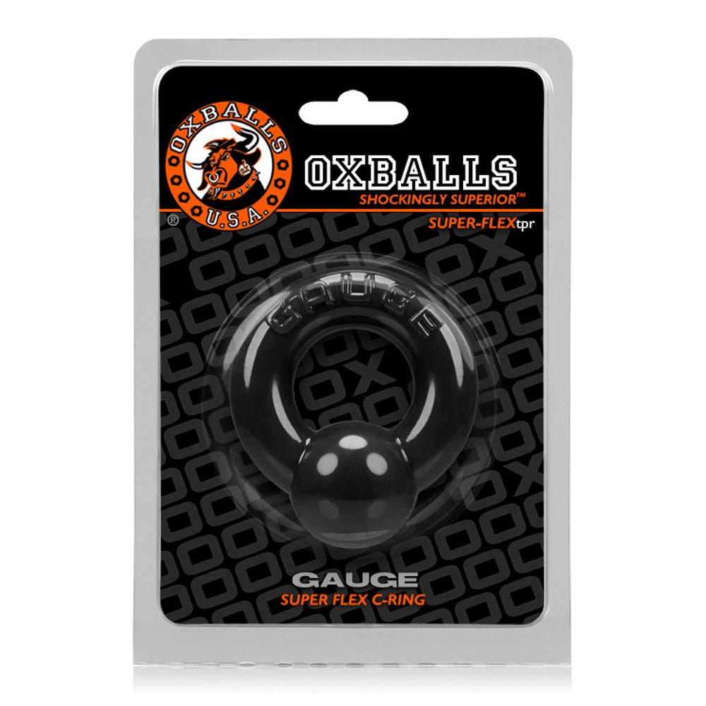Oxballs Gauge Cockring - Black - TruLuv Novelties