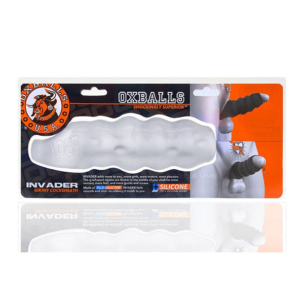 Oxballs Invader Cocksheath Clear Ice - TruLuv Novelties
