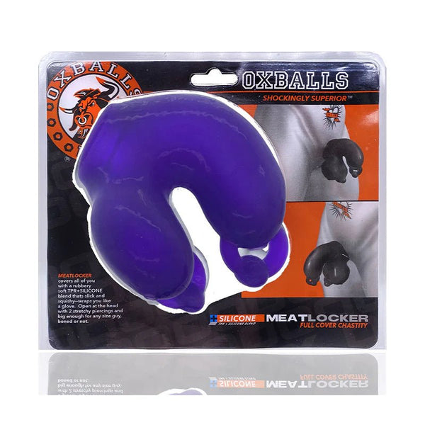 Oxballs Meatlocker Chastity Eggplant Ice - TruLuv Novelties