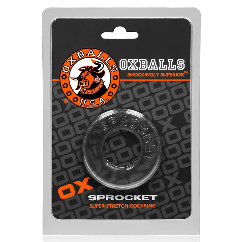 OxBalls Sprocket, Cockring, Clear - TruLuv Novelties