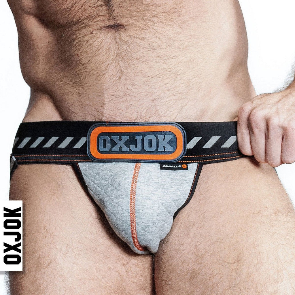 Packer Industrial Quilted Cargo Strapjock Mist Heather Xl - TruLuv Novelties