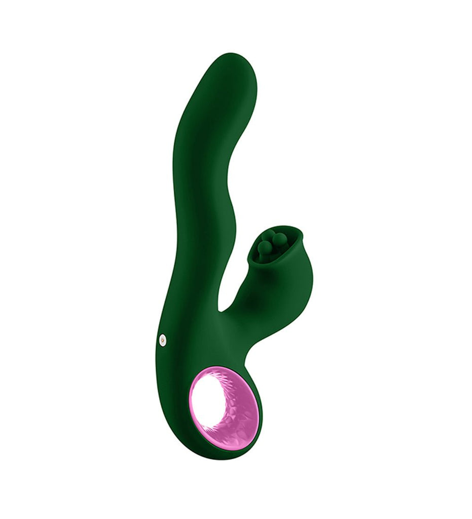 Pallina Triple - Action Rabbit Vibrator - Green - TruLuv Novelties