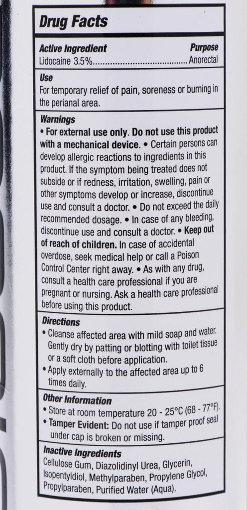 Passion Anal Desensitizing Lubricant - 3.5 Percent Lidocaine - 8.25 Fl. Oz. - TruLuv Novelties