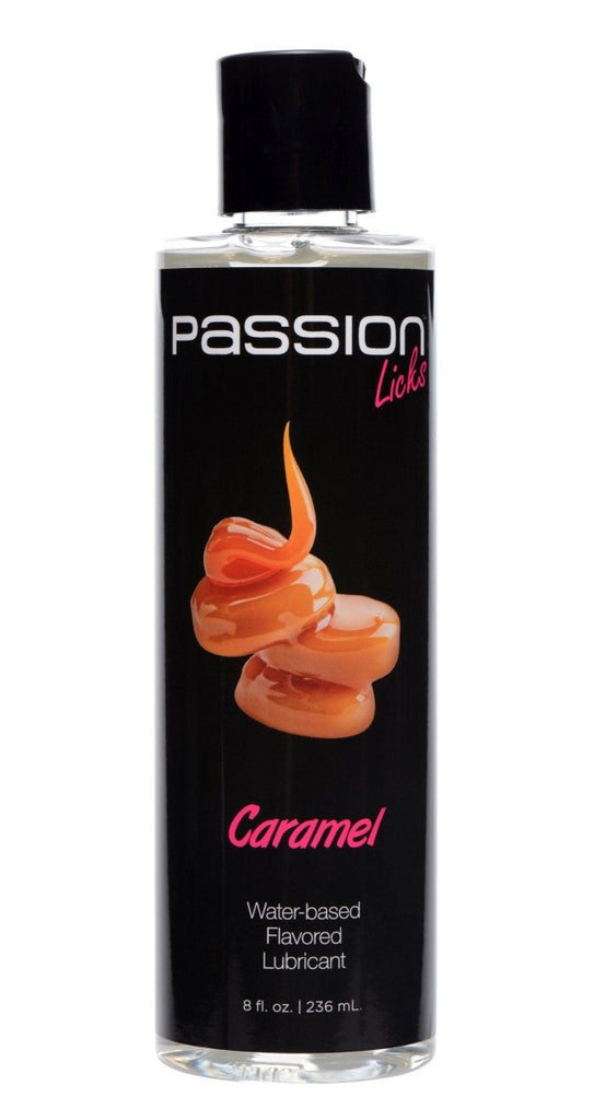 Passion Licks Caramel Water Based Flavored Lubricant 8 Oz - TruLuv Novelties